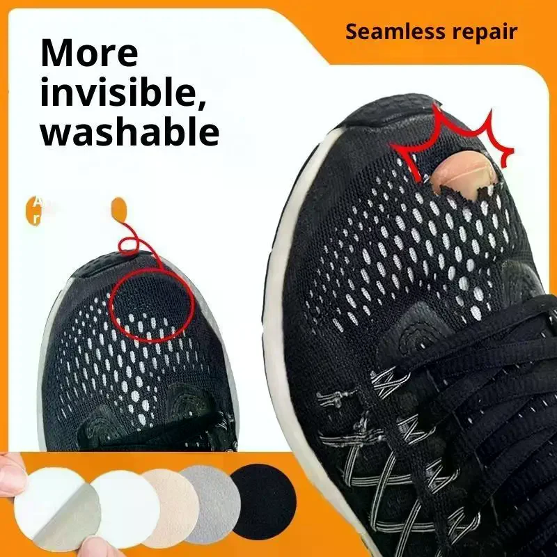 /HTF/Self Adhesive Shoe Hole Repair Patches No Glue Required Wash Resistant For Fixing Mesh Sneakers Sports Casual Shoes