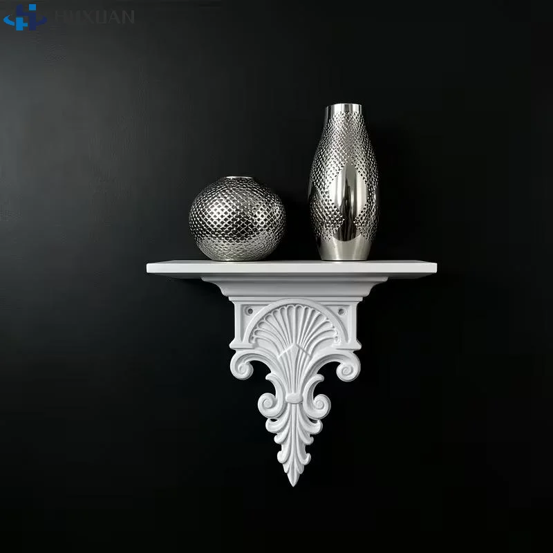 3D Printing Floating Shelf Carved Retro Gothic Wall Decor Plant Display Stand For Living Room Halloween Decorations