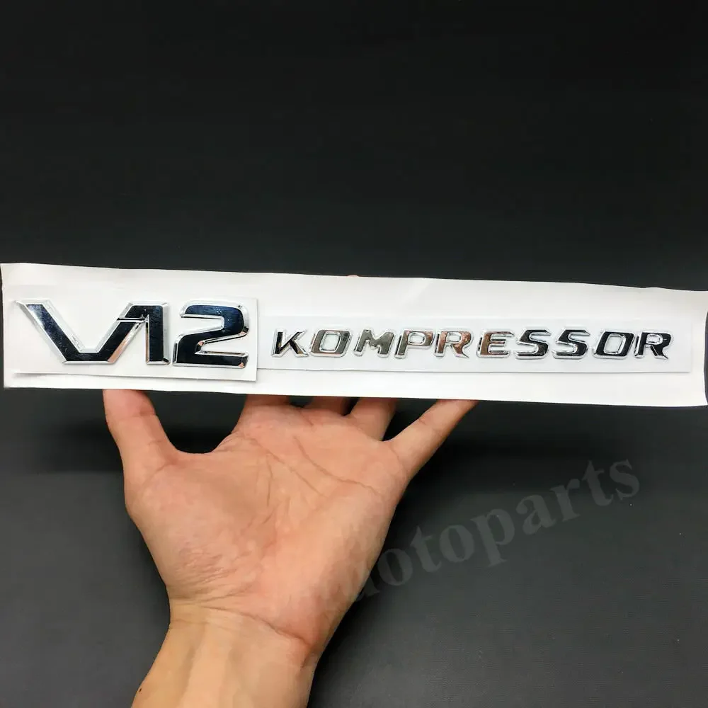 Новая эмблема KOMPRESSOR V12, наклейка на значок автомобиля, наклейка