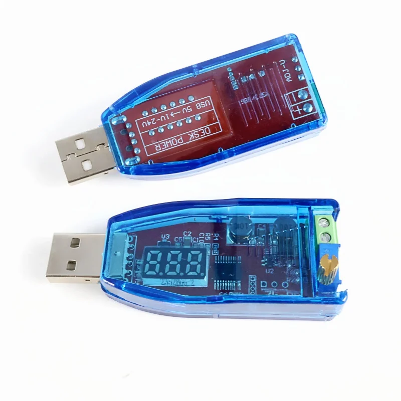 LED DC-DC 5V zu DC 1-24V Einstellbares Potentiometer USB Step-Up/Down Buck-Boost-Wandler Netzteil Spannungsregler Modul
