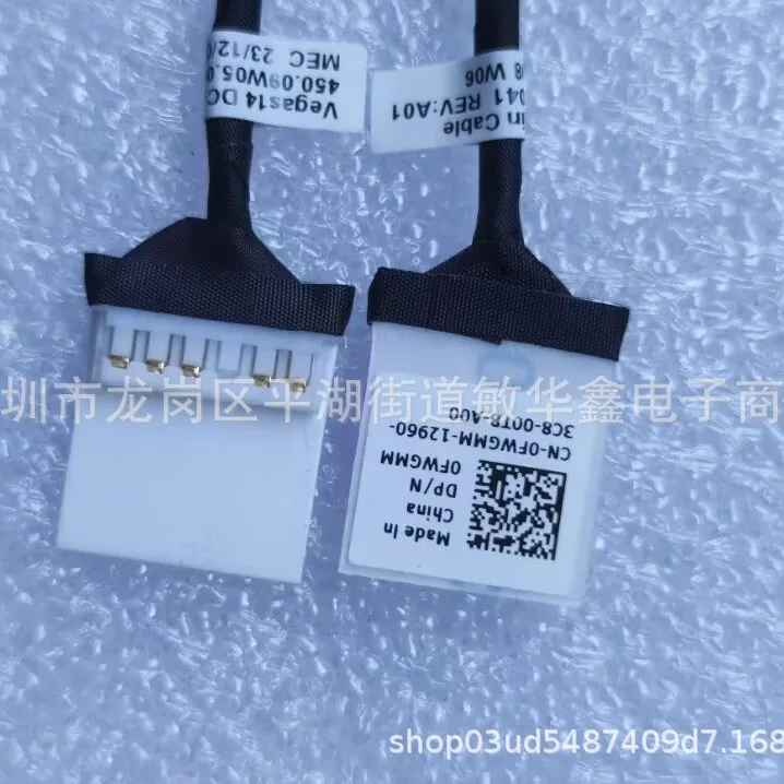 

Для DELL Inspiron 15-3567 P63F порт зарядки постоянного тока, разъем для подключения к основной плате, кабель для подключения питания.