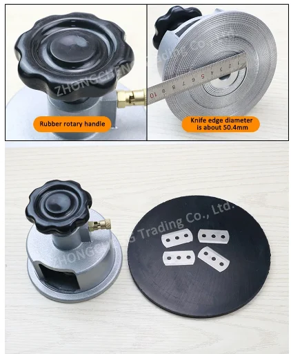 New Disc Sampler Textile Yard Cloth Knife Paper Cloth Fabric Sampling Knife Machine Engraved Disc Grammage Cut Cloth Knife 10cm²