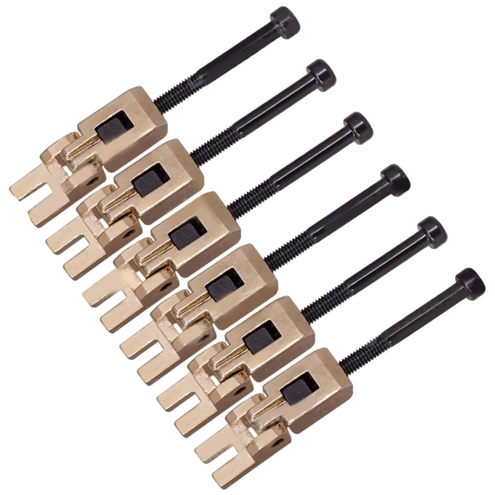 Advanced Technology in 6Pcs Electric Guitar Tremolo for bridge Parts Zinc Alloy Construction Multiple Height Options
