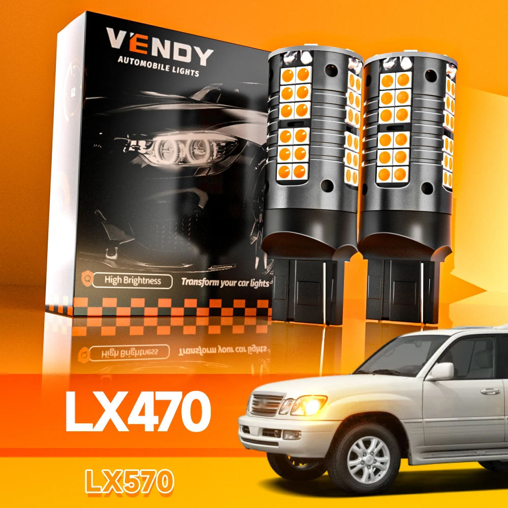 

2pcs For Lexus LX470 LX570 2000-2017 LED Turn Signal Light Turning Lamp 2006 2007 2008 2009 2010 2011 2012 2013 Accessories