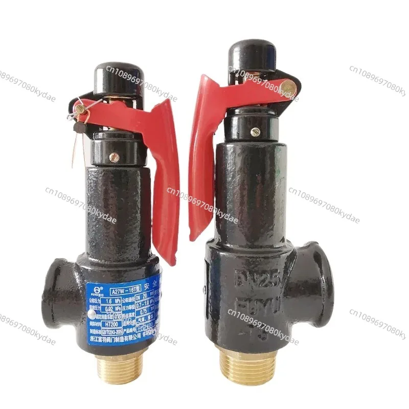 A27W-16T  Air Compressor Storage Tank Safety Valve Self Manual Pressure Relief