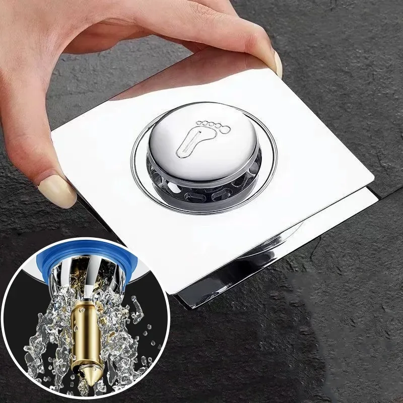 

Pop-Up Sink Filter with Quick Drainage Anti-Clog Bathroom Basin Plug Stopper Hair Catcher for Floor Drain Insect-Proof Anti-Odor
