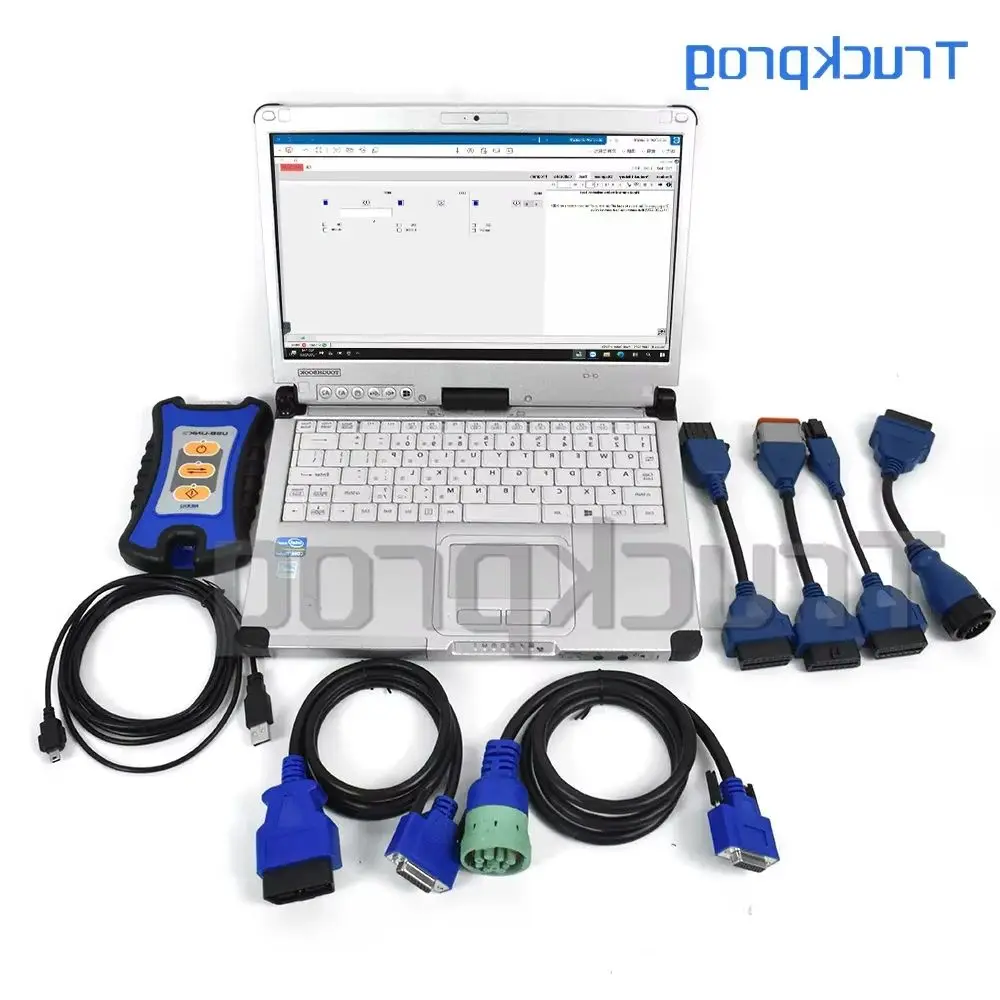 

USB Link 3 Детектор диагностического инструмента для грузовиков для адаптера 121054 pn 404032 j1962, универсальный сканер для дизельных грузовиков + ноутбук C2