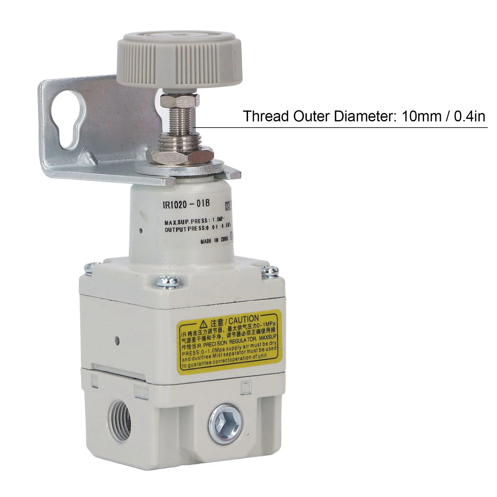 Pneumatic Compressed Air Regulator Valve with Bracket High Accuracy Pressure Reducing Valve Air Pressure Regulator Valve