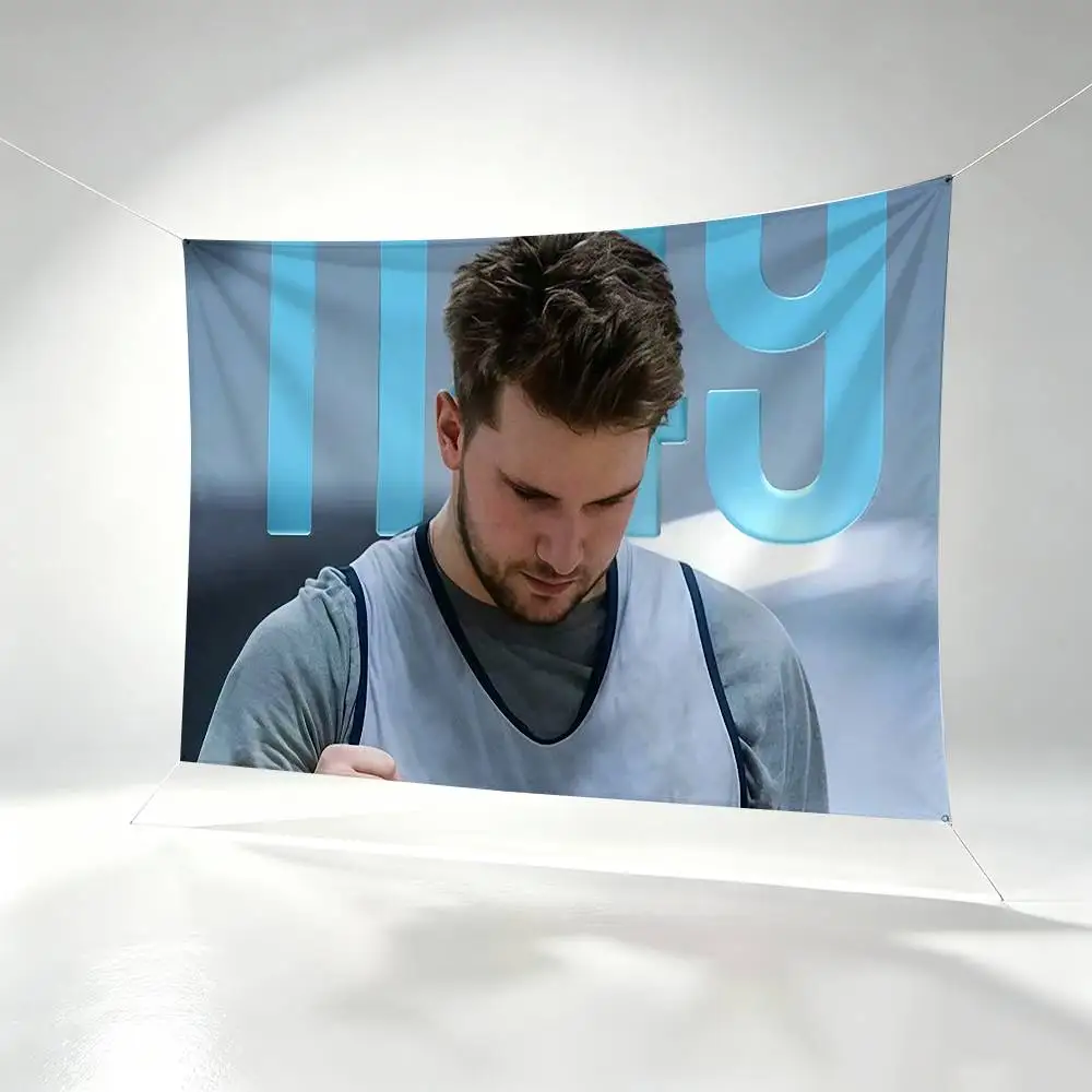 Basketball Icon Luka Doncic Flags Wall Hanging Background Art Banner for Bedroom Home Outdoor Decor