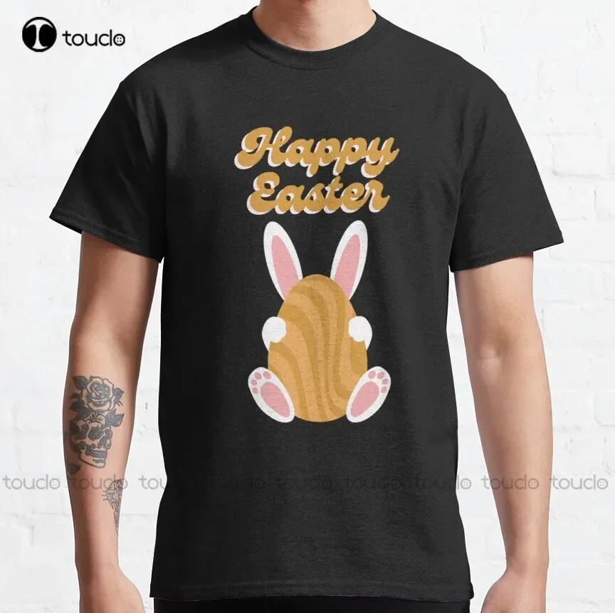 Did Some Bunny Say Happy Easter    Classic T-Shirt Dress Shirts For Women Custom Aldult Teen Unisex Digital Printing Tee Shirts
