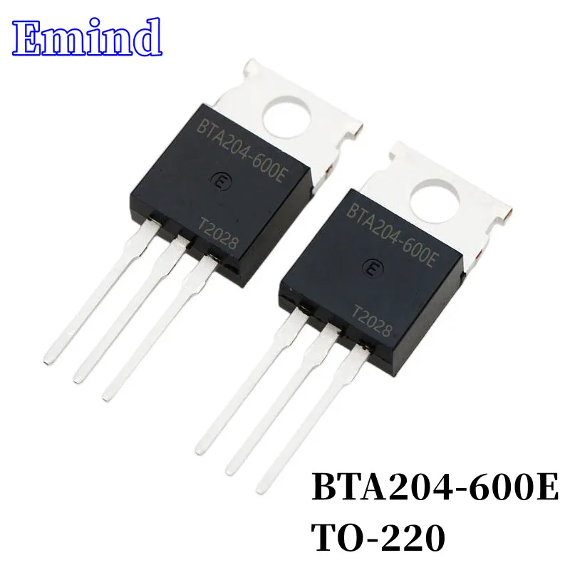 

20/50/100/200/500Pcs BTA204-600E BTA204 Triac 4A/600V TO-220 DIP Thyristor Large Chip