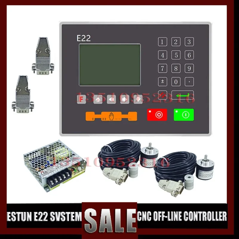 EstE22 High-Quality Hydraulic Numerical Control Machine E22 Controller Bending System With Encoder And Power Supply Kit