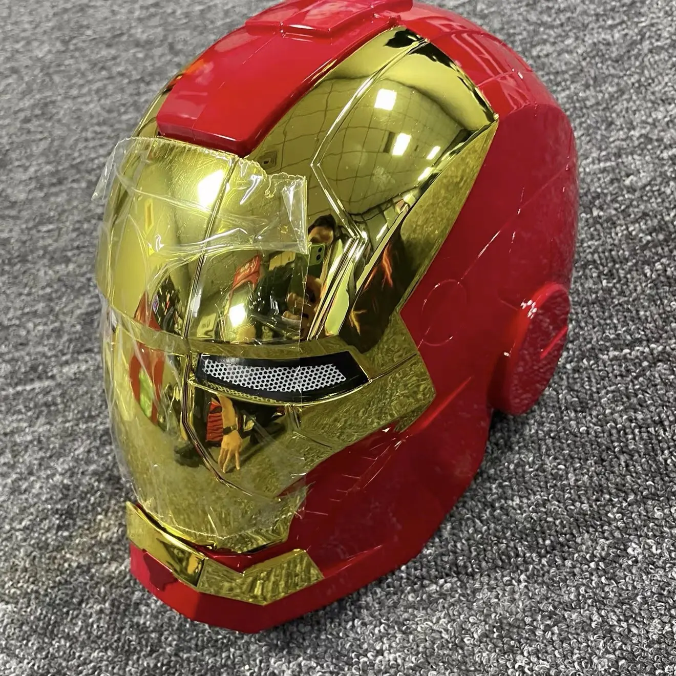 2026 New Iron Man Mask 1:1 Anime Peripheral Helmet Electric Wearable Voice Control Mask Model For Adult Helmet Toy Birthday Gift