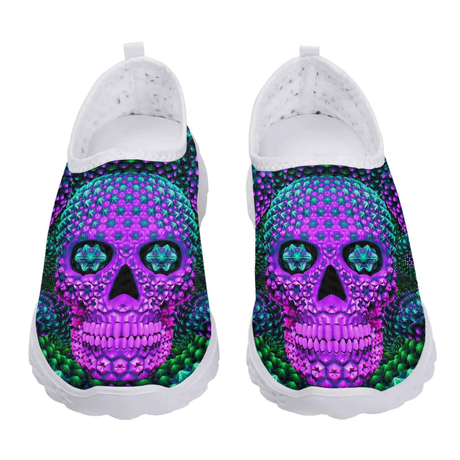 Horror Sugar Skull Fashion Women Sneakers Halloween Gift Lightweight Non-slip Outdoor Street Casual Shoes Female Chaussure Femme