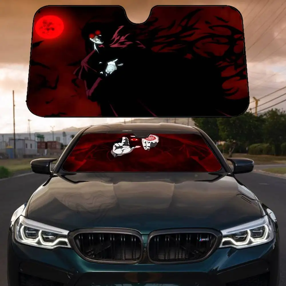 A-Alucard Hellsing زجاج سيارة قابل للطي غطاء ظل الشمس كتلة عاكس المحمولة تنفس المضادة للأشعة فوق البنفسجية حامي الشاشة