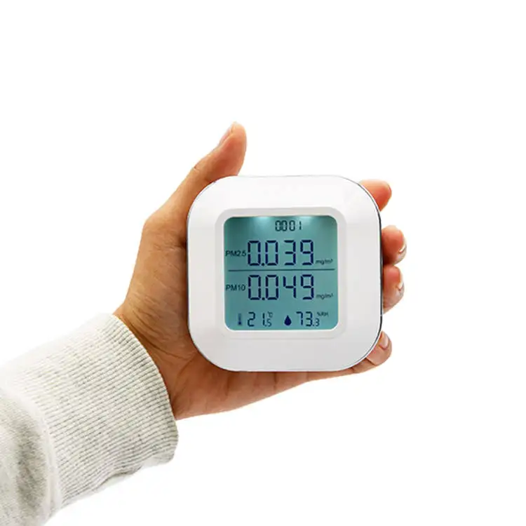 Wall-mounted Air Quality Monitor Home Industrial Use Measures PM2.5/PM10 Temperature Humidity CO2 VOC CH2O RS485 Output