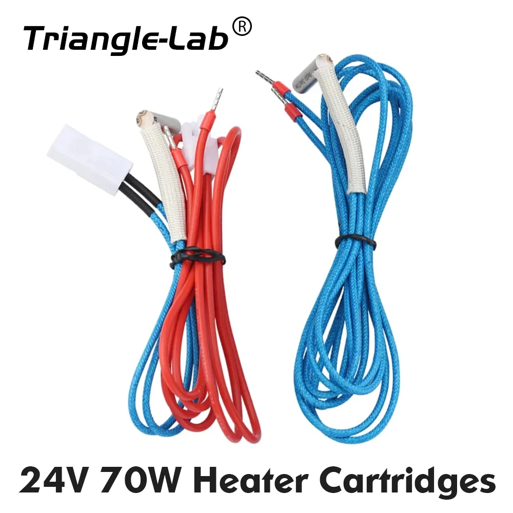 Trianglelab 3D Printer 6*20MM L shape 90 degree angle Heater Cartridges With 100CM 24V 70W cable For 3D Printer