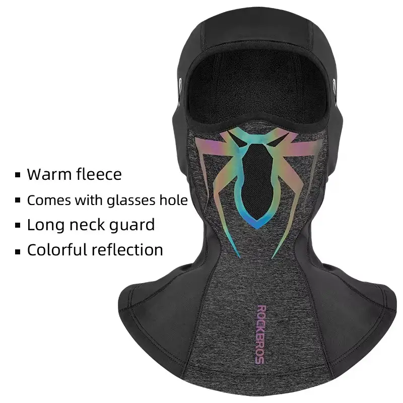 ROCKBROS Motorcycle Balaclava Winter Cycling Caps Skull Print Bicycle Full Face Mask Skiing Hiking Scarves Windproof Thermal Hat - Image 8