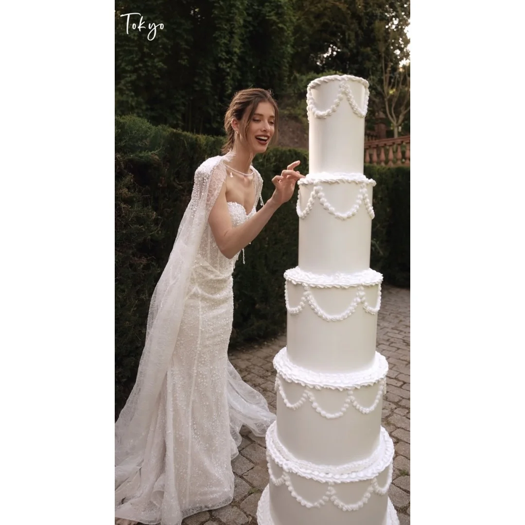 Tokyo Customized Beaded Lace Floor-Length Prom Dress Fitted Mermaid vestidos de noche Strapless Sweetheart Evening Dresses 2026