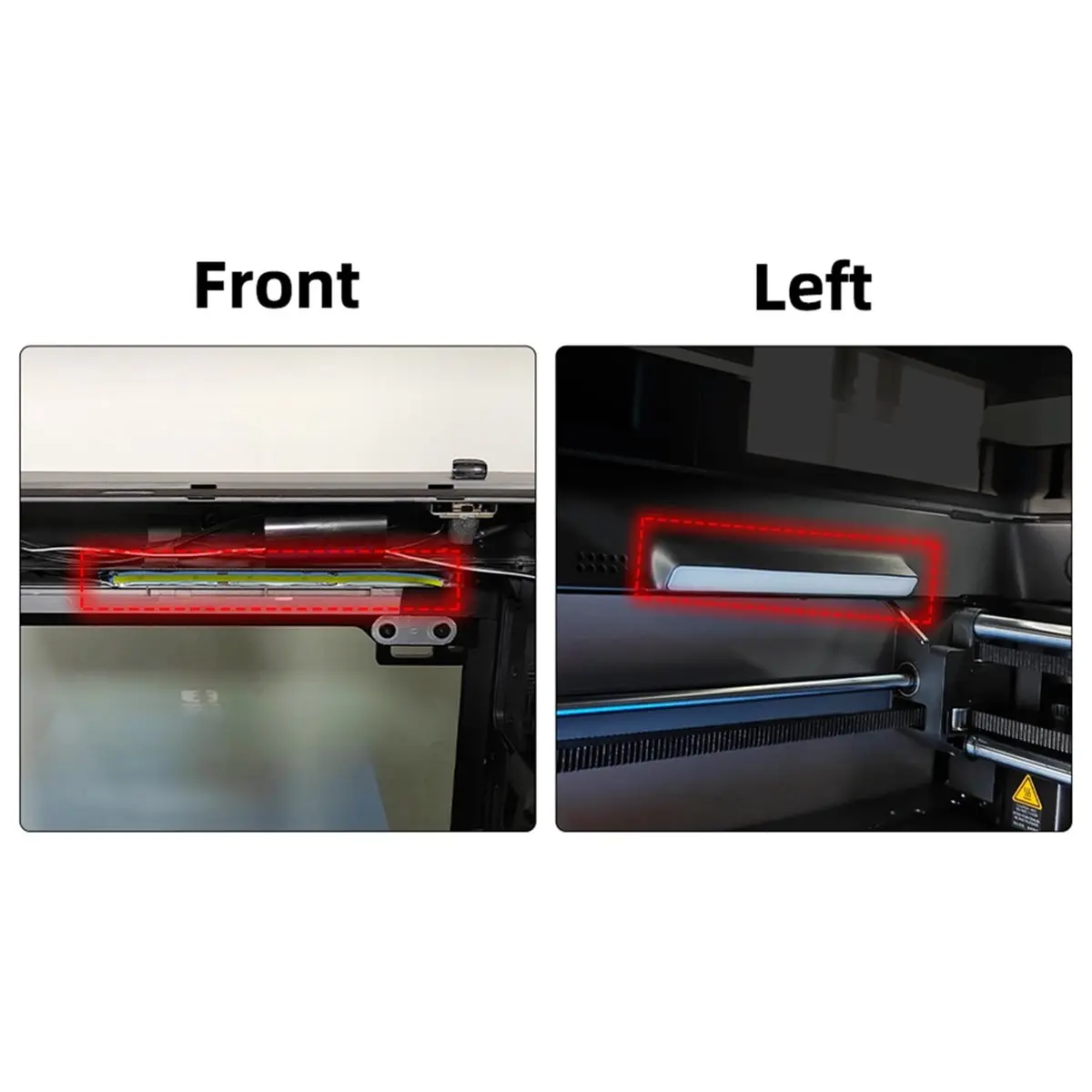 

(B63C) Комплект прозрачных светодиодных лент для левого/переднего освещения Bambu Lab P2S, улучшенный комплект для 3D-принтера Bambu Lab P2S