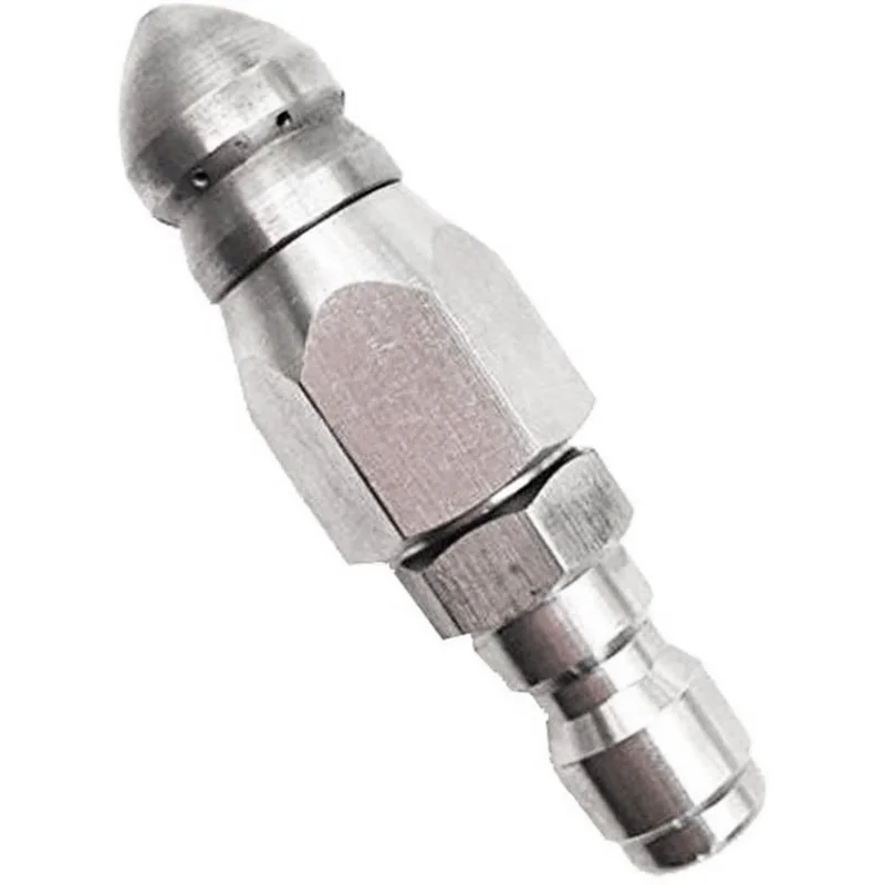 Pressure Washer Sewer Jetter Nozzle With Stainless Steel, Durable Design Sewer Jet Nozzle,1/4Inch Quickly Connector