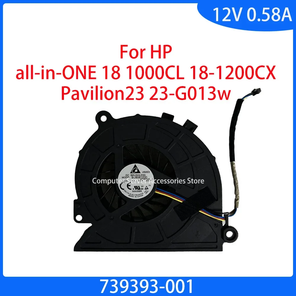 

NEW for All-in-ONE 18 1000CL 18-1200CX Pavilion23 23-G013w CPU Cooler Fan Assembly 739393-001 6033B0035601 Cooling Fan