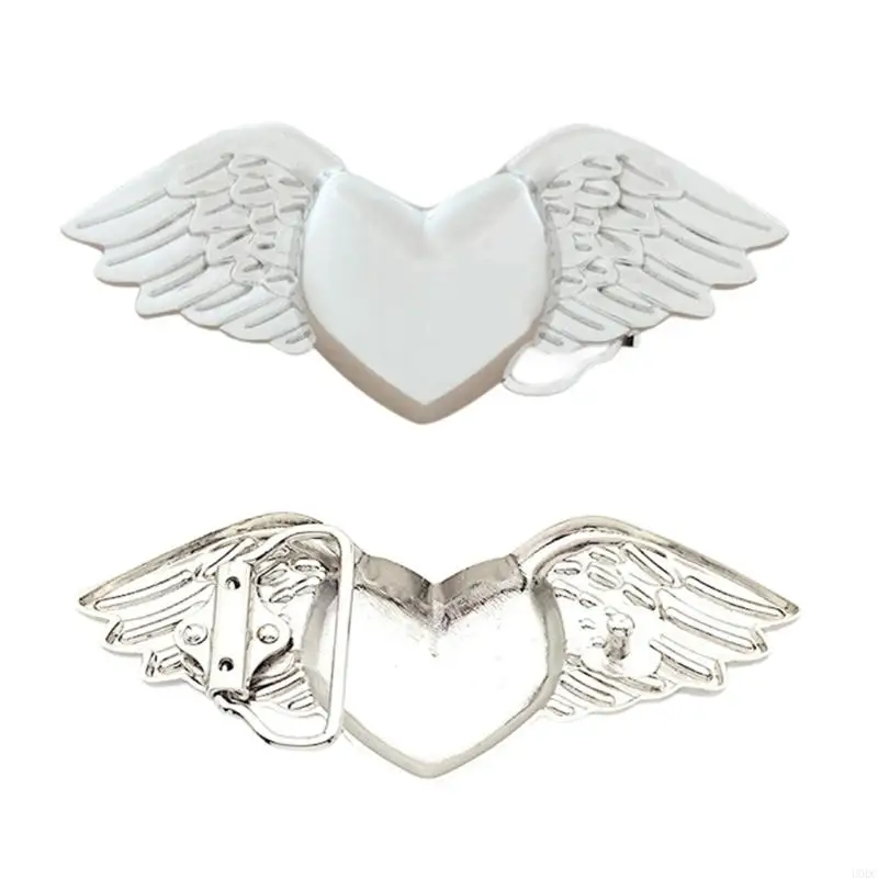 Multifunctional Heart And Wing Decorated Belt Buckle Fashion Belt Accessory Suitable For Men Women And Children Y166
