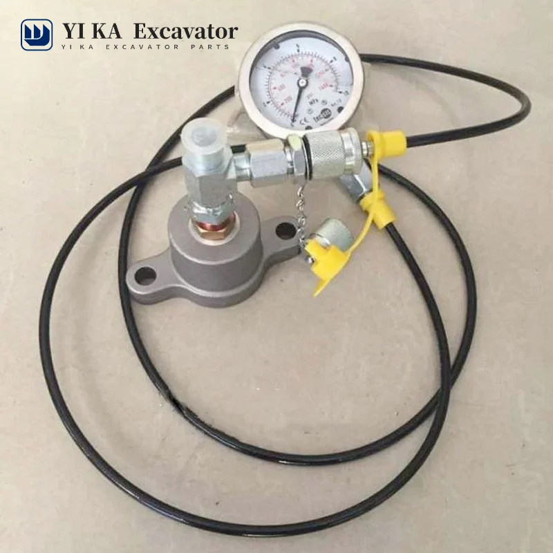 High pressure pressure measuring hose assembly 63Mpa pressure measuring joint hydraulic system testing oil pipe pressure gauge l