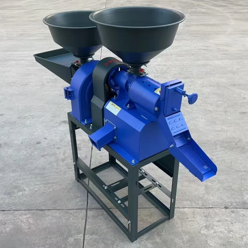 

(Для морских перевозок) Многофункциональная бытовая машина для очистки зерна, измельчения и шелушения риса, интегрированная установка для обработки зерна