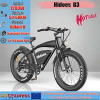 Hidoes IE-B3 E-bike 1200W Motor 48V18.2AH Battery E-ABS Hydraulic brake Electric Bicycle 26*4.0 Fat Tire Off-road Electric Bike