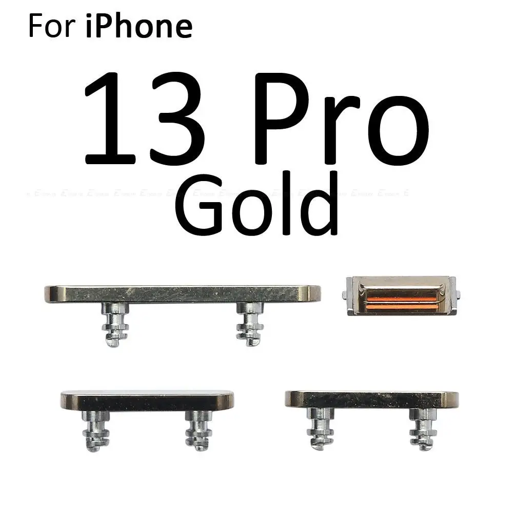 Full Sets Side Button For iPhone 13 mini 13 Pro Max Power On Off Lock Volume Switch Button Mute Silent Key Set