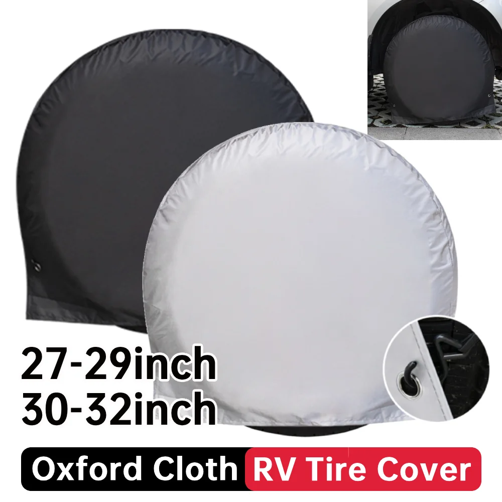 Silver/Black Tire Storage Dust Bag 27-29inch/30-32inch Spare Tire Cover Case Auto Vehicle Wheel Protector Automobile Accessories