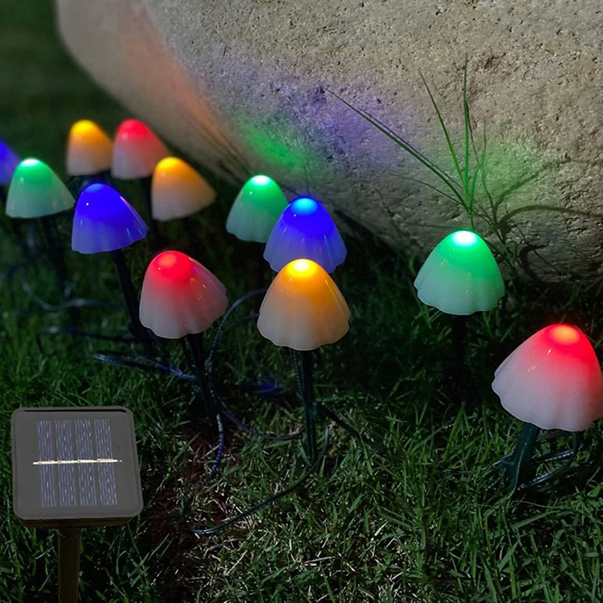 Led Solar Mushroom Lights Street Lights Outdoor Lawn Decorative Lights Patio Garden Terrace Holiday Decoration