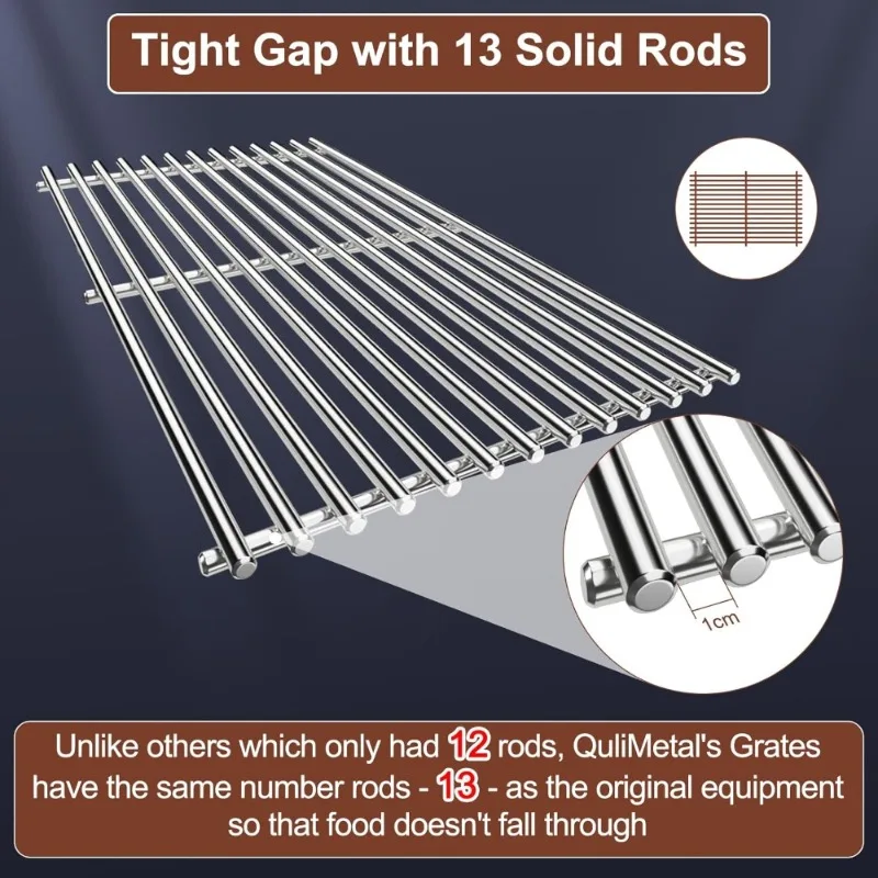 استبدال شبكات الطبخ المصنوعة من الفولاذ المقاوم للصدأ لشواية ويبر سبيريت E210 سبيريت 200 #5