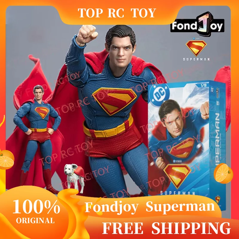 

2025 Original Fondjoy David Corenswet Superman Action Doll 1/9 Superman Doll PVC Joint Mobile Children's Toy Boy Birthday Gifts