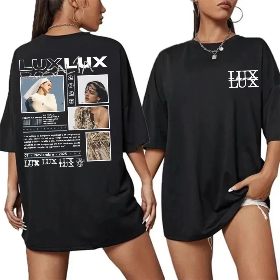 Rosalia Lux Tour 2026 T-shirt Vintage Graphic Print Cotton Tee