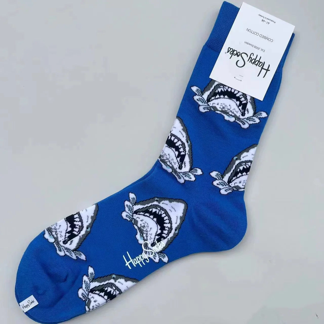 Happy Socks Mid-tube sokken voor heren Vier seizoenen puur katoen Klassieke sokken MAAT 41-46