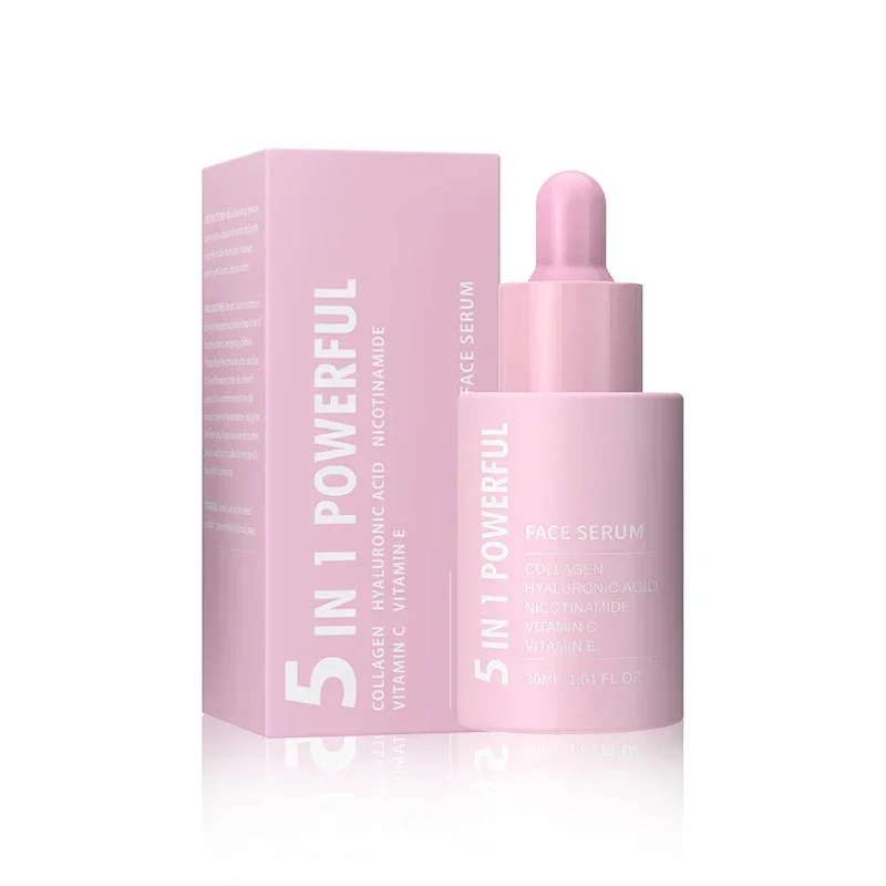 

5 in 1 Face Serum Niacinamide Instant Lift Anti Aging Wrinkle Brightening Vitamin C Fade Spots Shrink Pores Skincare Originales