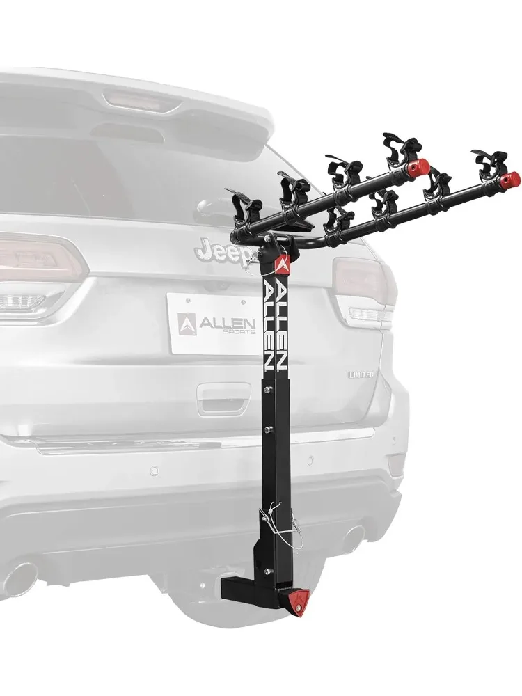 

Allen Sports Premium 4-Bike Rack with Quick Release for 2-Inch Hitch, Model 542QR, Black