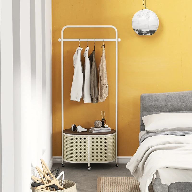 Clothes and hats rack, floor to ceiling, bedroom light luxury, corner hanging clothes rack, storage of internet famous mobile sh