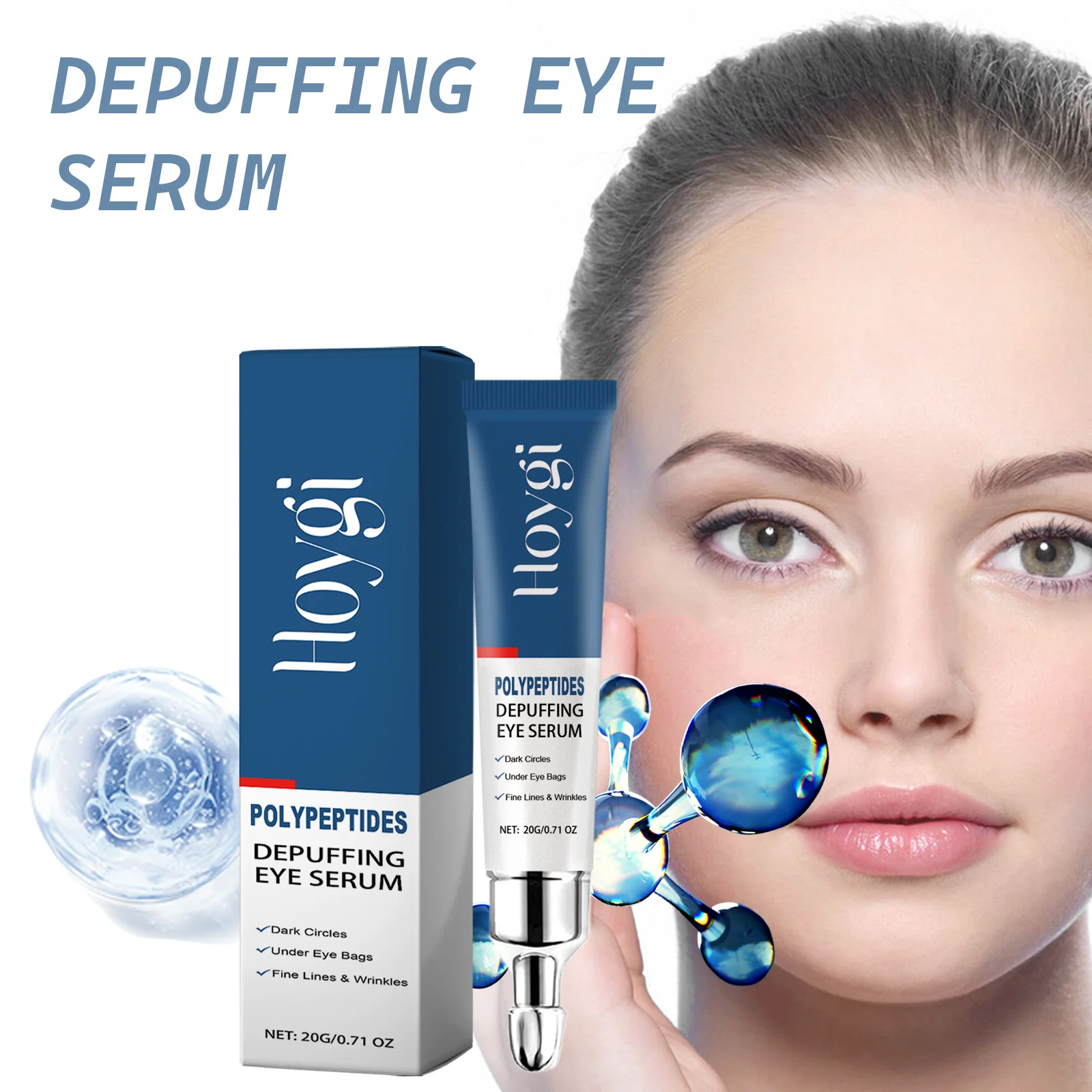 

Essence Hoygi Eye Essence от темных кругов, увлажняет и подтягивает периокулярную кожу, увлажняет и увлажняющую эссенцию для глаз
