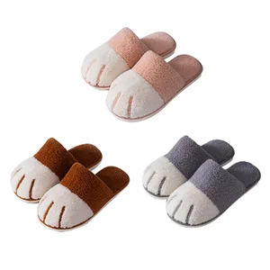 Winter Plüsch Slipper für Frauen heiß schöne Katzendesigner Haus Haut Slipper Raum Laters Weiche Schuhe 10 Hauptverkaufskatze -Sneaker - №6