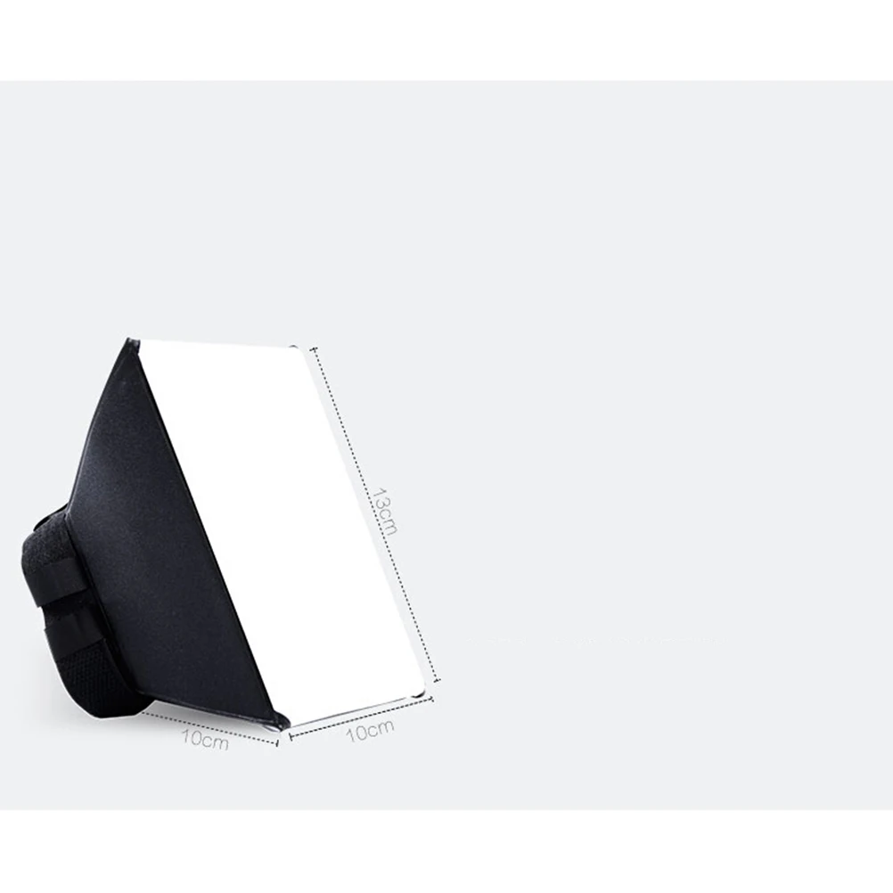 

2pcs Universal Portable Camera Flash Diffuser Softbox For Dslr Foldable Lightweight Reduces Softens Shadows