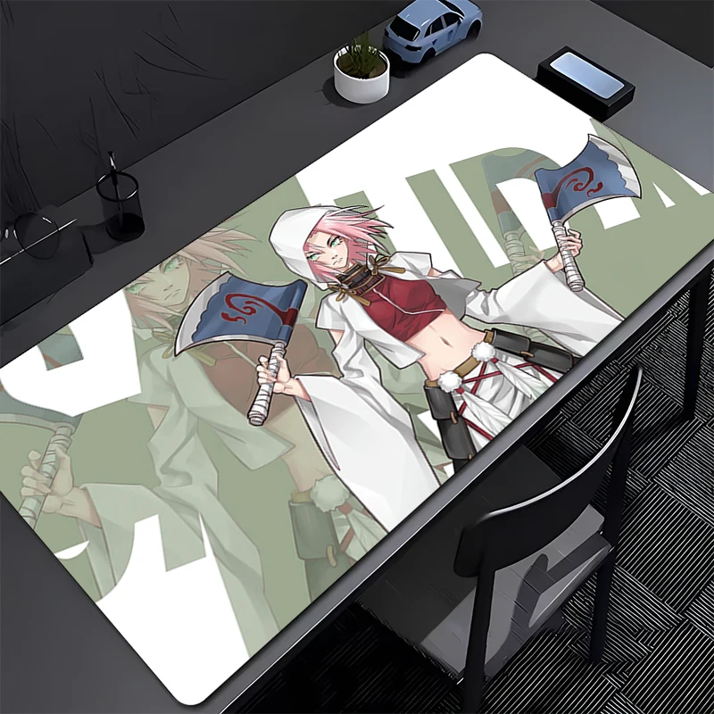 

Mouse Pad Office Naruto Sakura Haruno Large Computer Gamer Kawaii Gaming Accessories Mousepad Keyboard Desk Mat Carpet Table Pad