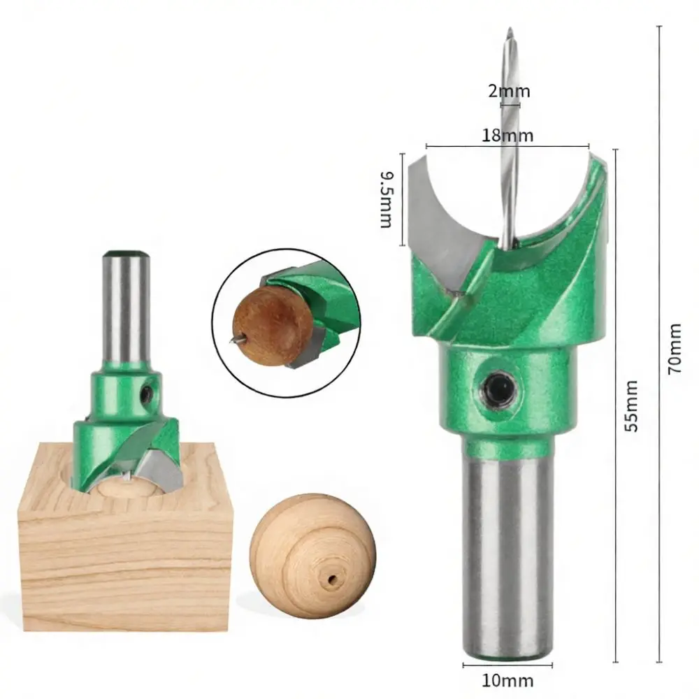 Woodworking Buddha Bead Blade Milling Cutter Carbide Drill Bit For Precision Wooden Sphere Bracelet Making Craft Tool