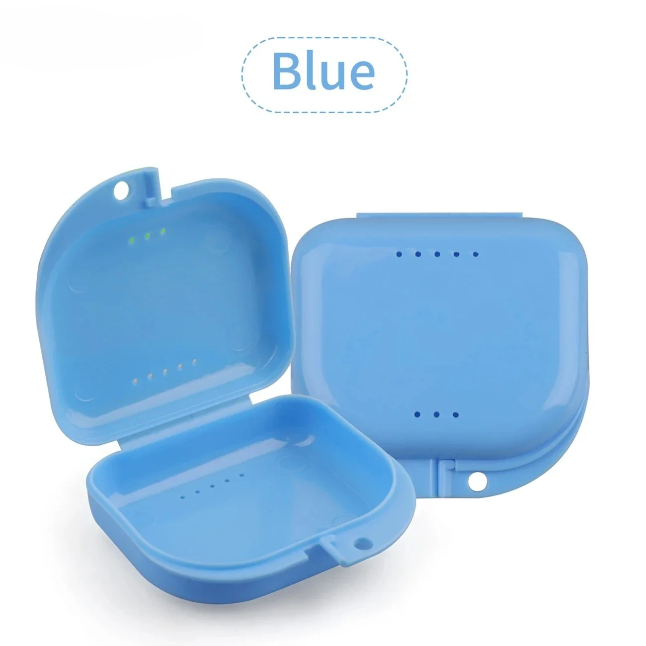 Portable Denture Storage Box Dental Aligner Case Holder Suitable for Braces Mouth‑Guard False Teeth Travel‑Friendly Container