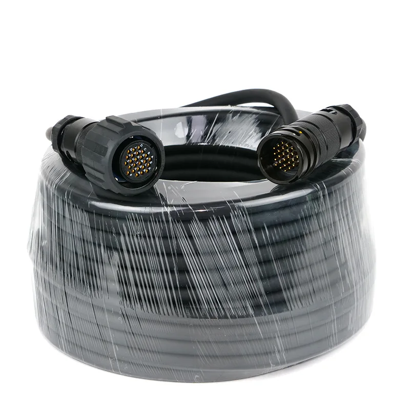 8-Channel Multi-Core Audio Cable 25-Pin Circular Connector PVC Oxygen-Free Copper Conductor-Male-to-Female Breakout Extension