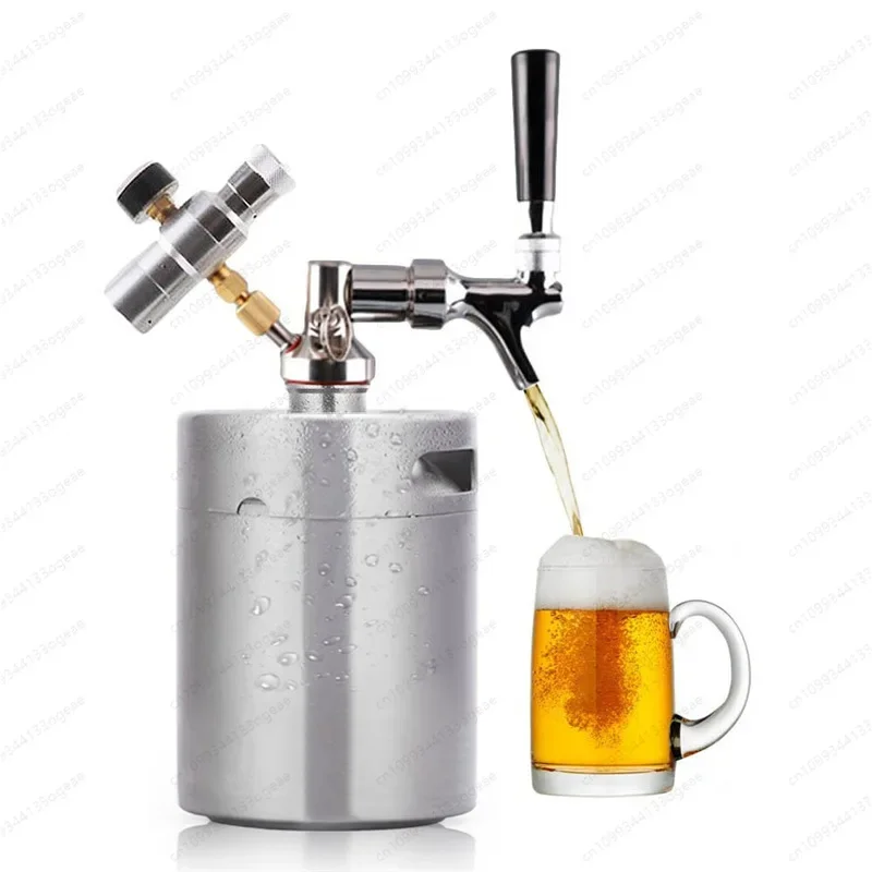 Stainless steel beer keg mini keg beater craft beer two-shot container bar table top