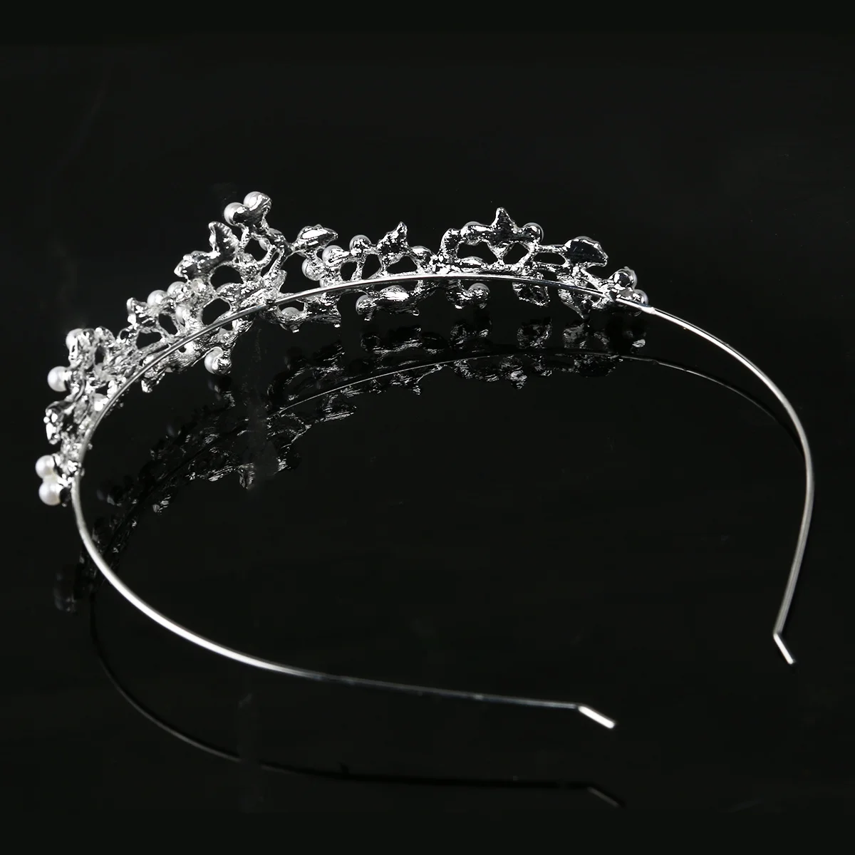 

Flower Crown Women Hairpin Bridal Band Wedding Tiara Headgear Headwear Bride Hairband
