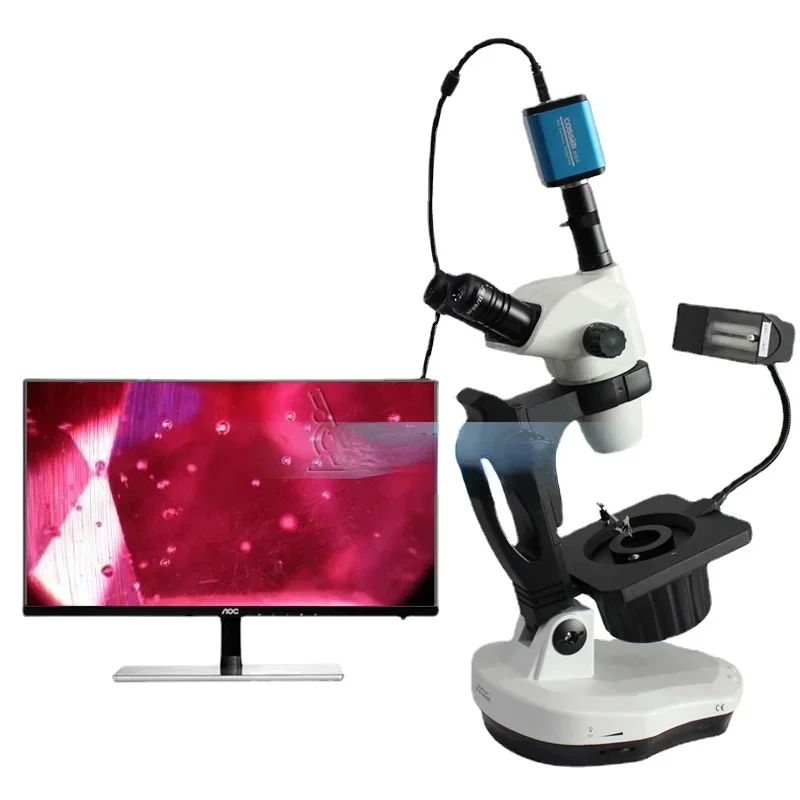 VGM650A Continuous Zoom Jewelry & Gemology Trinocular Gemological Microscope for Gem Identification